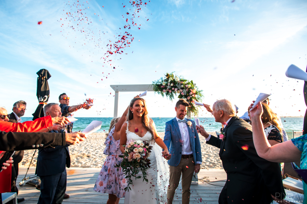 Weddings at Sandbar beach cafe